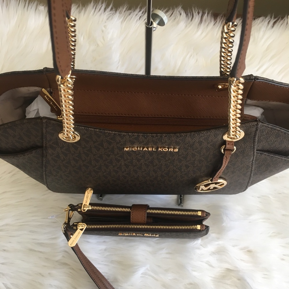 Last set✨Michael Kors chain shoulder tote &wallet - Picture 4 of 8